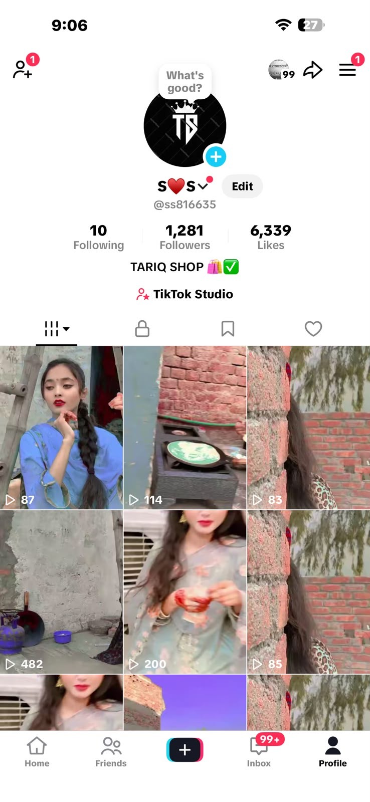 Random country Tiktok 1k+ real follower