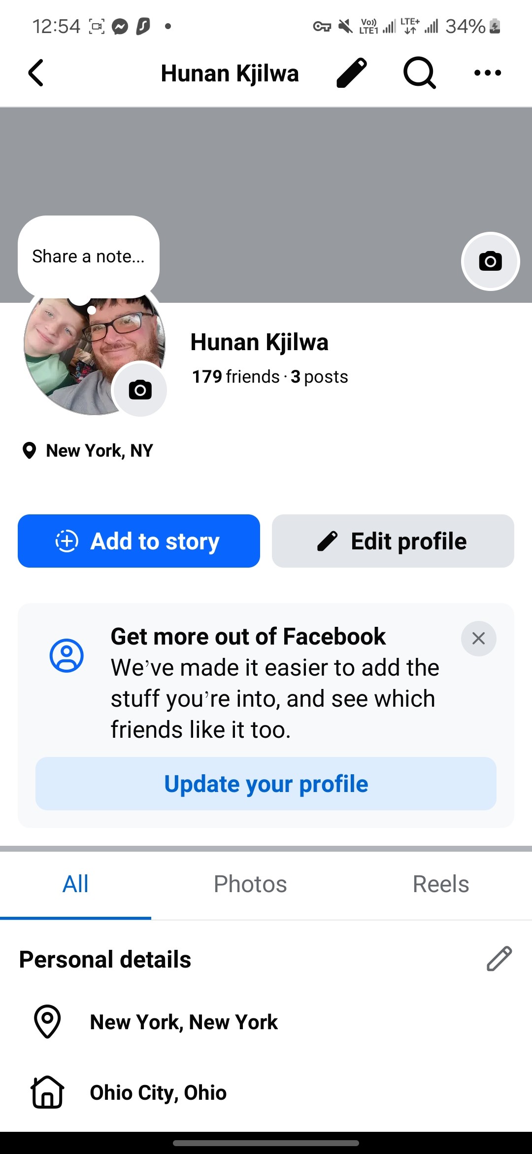 Usa 🇺🇸 Facebook without page (100+ Friends)