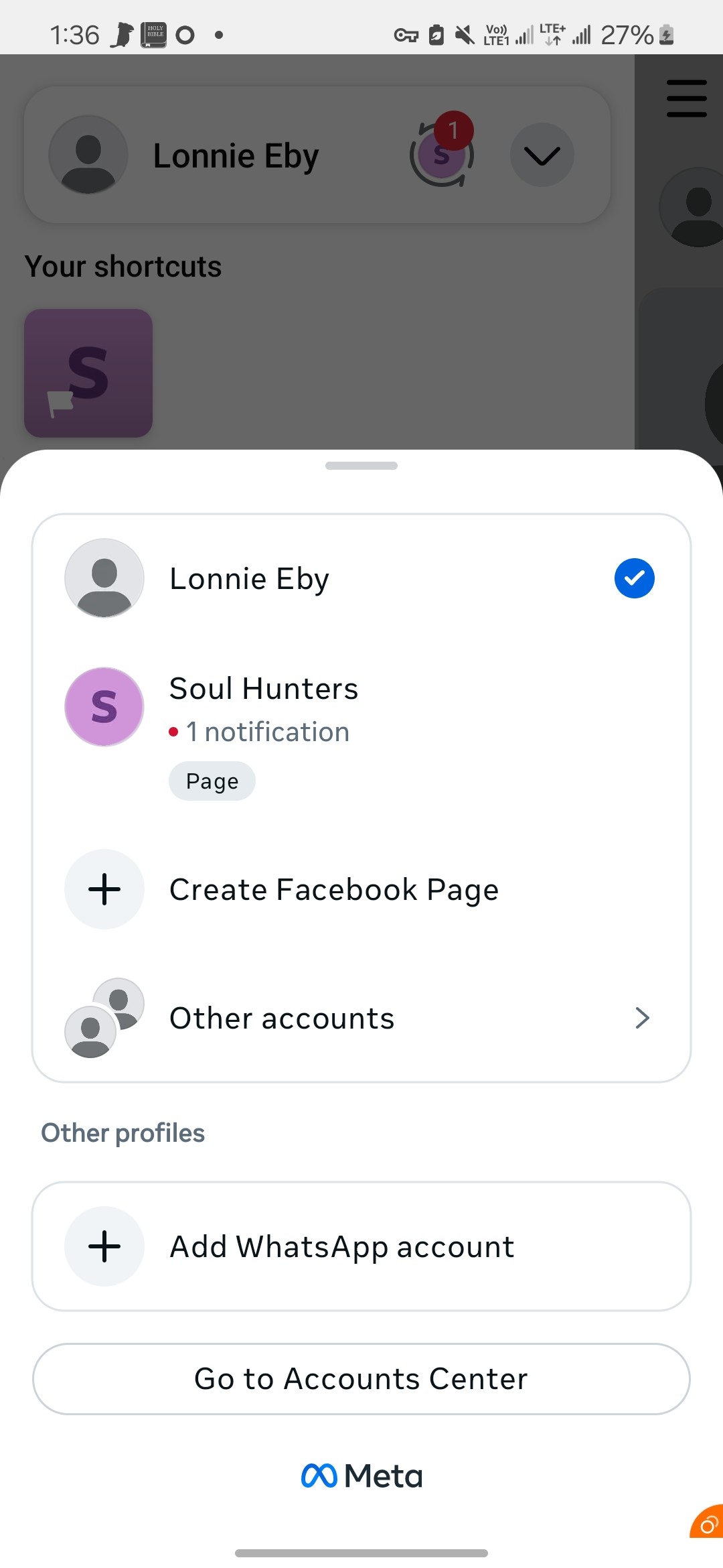 Random Facebook with create page