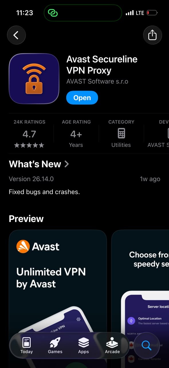 Avast VPN (ios only)