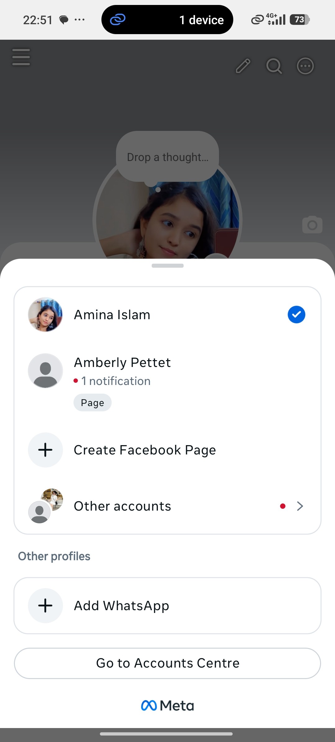 Ramdon facebook with create page